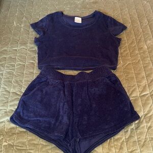 Aerie matching terry cloth set